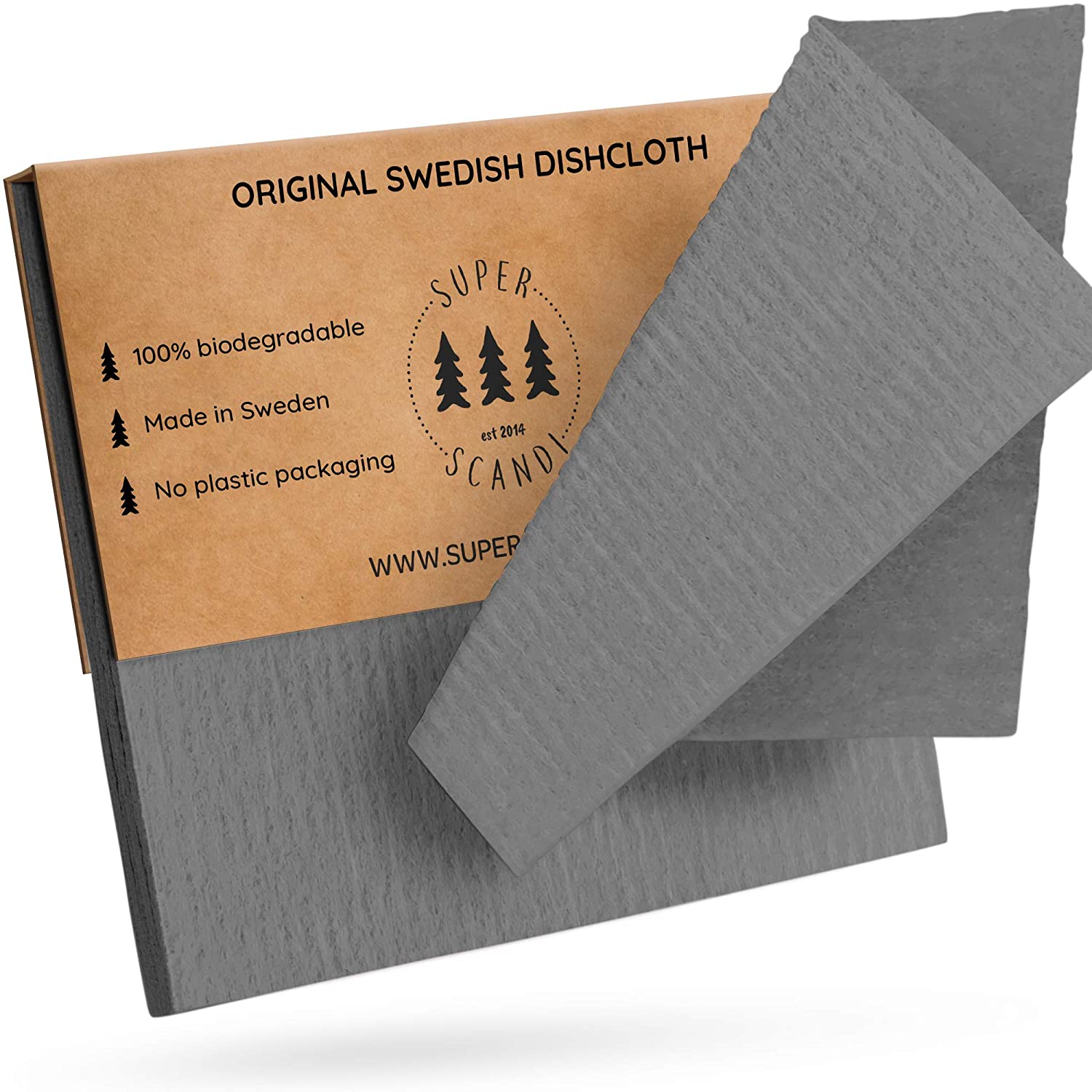 SUPERSCANDI Swedish Dishcloths Eco Friendly Reusable Sustainable